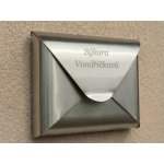 Psaníčko Junior A4 s pískovaným nápisem - Nerezová poštovní schránka Font: Arial Bold – Zboží Mobilmania