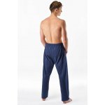 Gina pánské kalhoty dlouhé pyžamové pánské šité klasické s potiskem Pyžama 2025 79199P lékořice bílá – Zboží Mobilmania