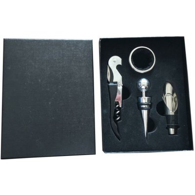 M.A.T. GROUP otvírák na víno, uzávěr, kroužek, nálevka sada 4díl. – Zbozi.Blesk.cz