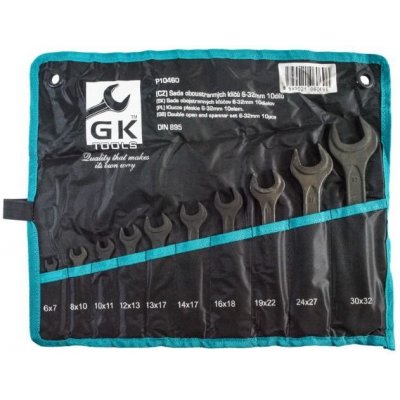 GK TOOLS P10460 Sada klíčů oboustranné 6-32 mm, 10 dílů, obal – Zboží Mobilmania