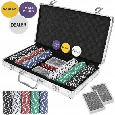GamesPlanet 2642 Poker set 300 laserových žetonů Ultimate – Zboží Dáma