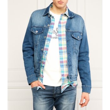 Pepe Jeans pánská džínová bunda Pinner modrá
