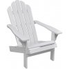 Zahradní židle a křeslo 40860 vidaXL Dřevěné křeslo - interiér / exteriér bílé