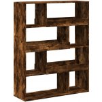 vidaXL Knihovna kouřový dub 100x33x125,5 cm kompozitní dřevo – Zboží Dáma