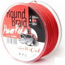 Hell-Cat šňůra Round Braid Power Red 200m 0,60mm 75kg