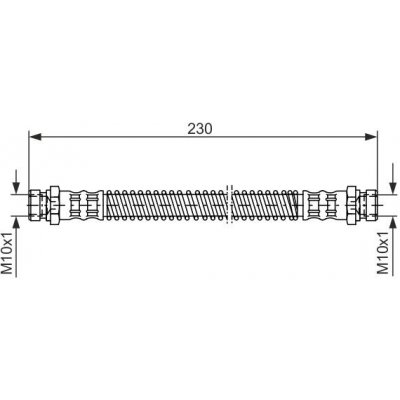 Brzdová hadice BOSCH 1 987 476 019 (1987476019) – Zboží Mobilmania