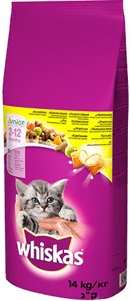‎Whiskas suché krmivo pro kočky Kotě Kuřecí maso 14 kg