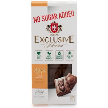 Taitau Exclusive Selection Mléčná čokoláda bez cukru 46% 100 g