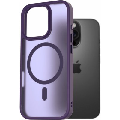 AlzaGuard Matte Case Compatible with Magsafe pro iPhone 16 Pro tmavě fialový AGD-PCMM74DU – Zboží Živě
