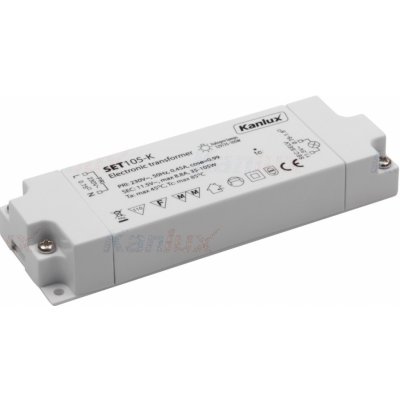 Transformátor elektronický Kanlux SET105-K 230/12VAC 35-105W 01426 – HobbyKompas.cz