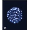 Vánoční osvětlení CITY SM-170146 3D Hvězdná koule Ø 55 cm modrá s FLASH efektem