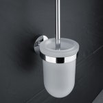 Nimco UNIX toaletní WC kartáč, rosené sklo, nádobka nízká UN13094C-26 – Sleviste.cz