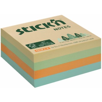 Hopax Stick'n Notes FSC Pastel luční pastel 76 x 76 mm, 400 listů – Zbozi.Blesk.cz