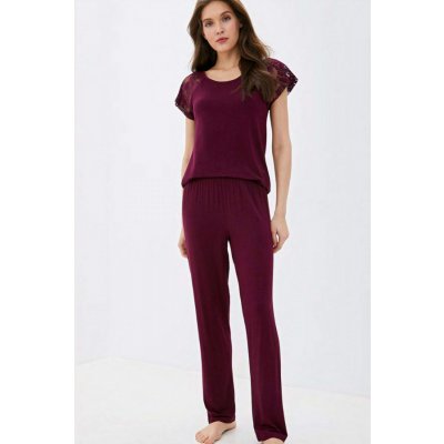 Luisa Moretti Susana dámské bambusové krátký rukáv bordo – Hledejceny.cz