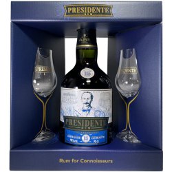 Presidente Marti 15y 40% 0,7 l (dárkové balení 2 sklenice)