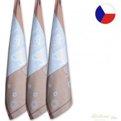 Sleep-well žakárové utěrky extra savé 50 x 70 cm ŠÁLKY HNĚDÉ 3 ks – Sleviste.cz