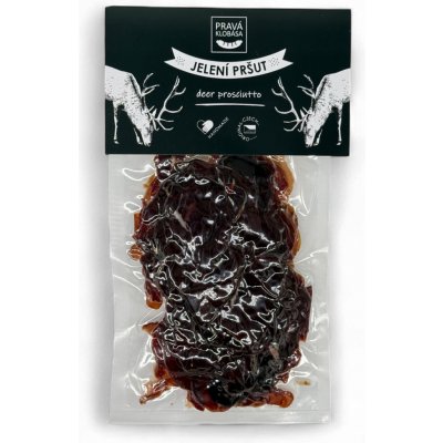 PRAVÁ KLOBÁSA Jelení pršut plátky 100 g – Zboží Dáma