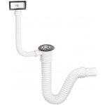 TEXO FLEXI dřezový sifon s výpustí a s přepadem, DN 40 – Hledejceny.cz