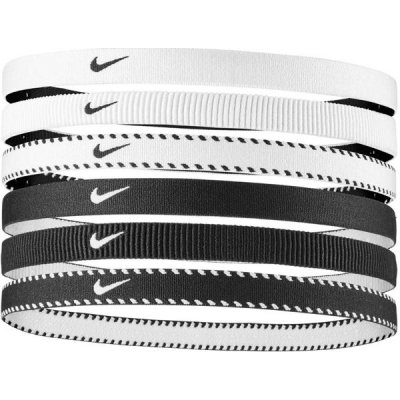 Nike Flex Classic Headbands 6PK bílá černá/bílá – Sleviste.cz