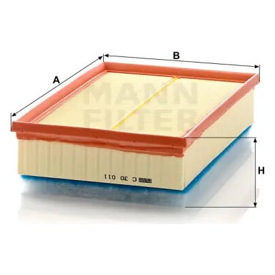 MANN FILTER Vzduchový filtr C 30 011 – Hledejceny.cz