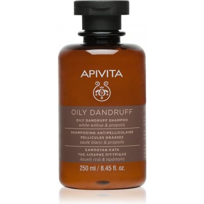 Apivita Holistic Hair Care White Willow & Propolis Shampoo proti lupům pro mastné vlasy 250 ml