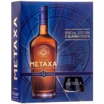Metaxa 12* 40% 0,7 l (kazeta 2 sklenice) – Zboží Dáma