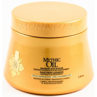 L'Oréal Mythic Oil Masque Fine Hair olejová maska pro jemné vlasy 200 ml – Zboží Mobilmania