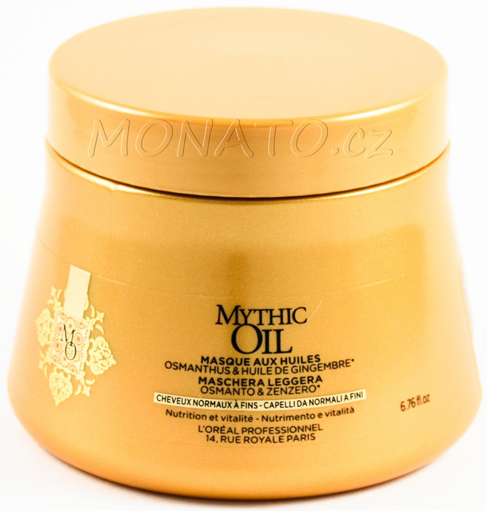 L\'Oréal Mythic Oil Masque Fine Hair olejová maska pro jemné vlasy 200 ml