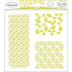 Šablona 15x15cm geometrie trio – Sleviste.cz