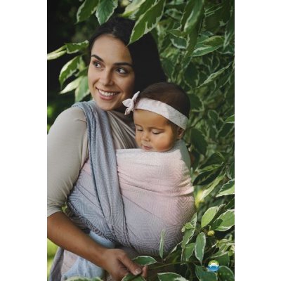 Little Frog šátek Foggy Cube se lnem – Zboží Dáma