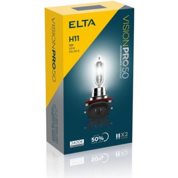 Elta VisionPro H11 PGJ19-2 55W 12V 2 ks