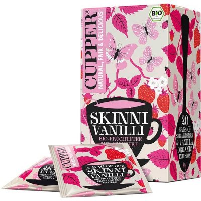 Cupper Čaj Skinni Vanilli Bio jahoda vanilka 40 g – Zboží Mobilmania