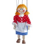 Mašek umělecká výroba Loutka dřevěná Mařenka 20 cm – Zbozi.Blesk.cz