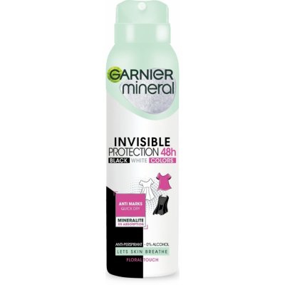 Garnier Mineral Invisible Black & White deospray Woman 150 ml – Zbozi.Blesk.cz