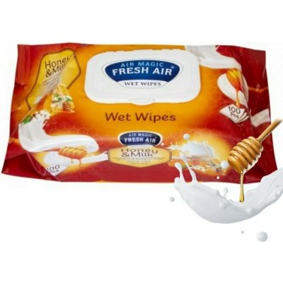 Fresh Air vlhčené ubrousky klip mléko a med 100 ks – Zboží Mobilmania