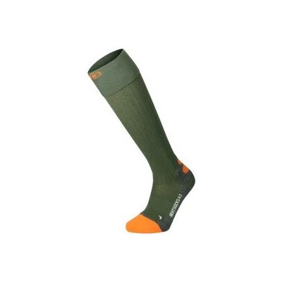 Lenz Heat Sock 4.1 Toe Cap Regular Fit zelená/oranžová