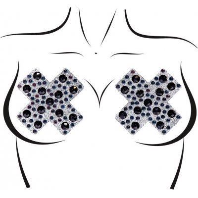 Leg Avenue NálepkyX Factor černé – Zboží Dáma