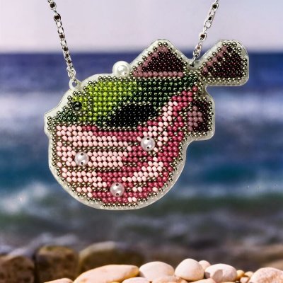 Wonderland Crafts Korálková vyšívací sada – Ryba fugu - závěsná ozdoba – Hledejceny.cz