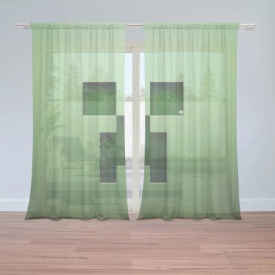 Záclony Green Blocks: 2ks 150x250cm – Hledejceny.cz