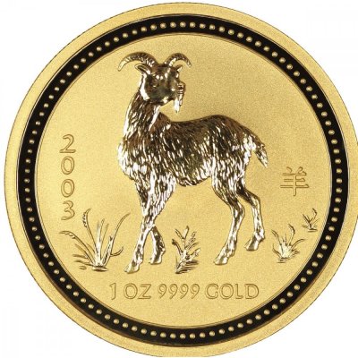 Perth Mint Zlatá mince Rok Kozy 1/20 oz Lunární Série 1,55 g