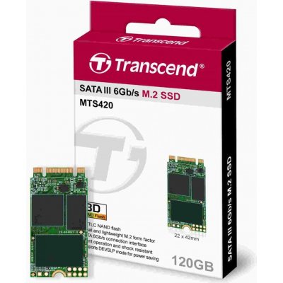 Transcend MTS420 120GB, SSD, TS120GMTS420S – Hledejceny.cz