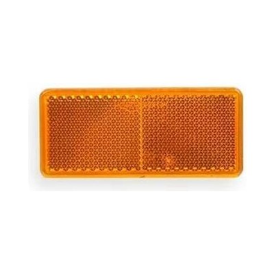 Odrazka obdélníková 90x40mm oranžová – Zboží Mobilmania