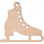 ČistéDřevo Dřevěná vánoční ozdoba brusle – Hledejceny.cz