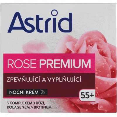 Astrid Rose Premium 55+ zpevňující a vyplňující noční krém 50 ml – Hledejceny.cz