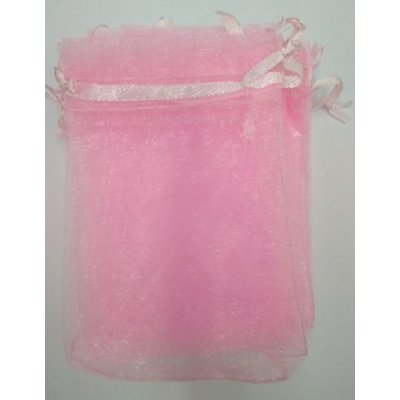 Dárkový sáček organza 7,5x10cm světle růžový – Zboží Dáma