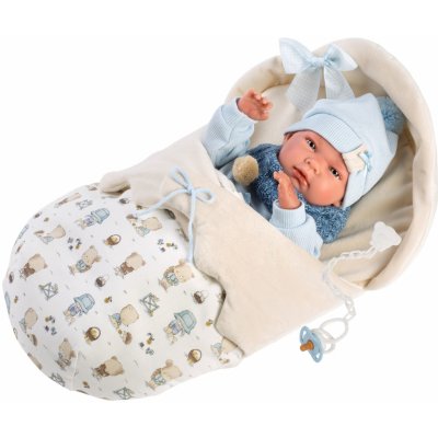 Llorens 73885 NEW BORN CHLAPEČEK realistická miminko s celovinylovým tělem 40 cm – Zbozi.Blesk.cz