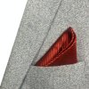 Kravata Červeno černý kapesník Stripe