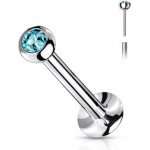 Šperky4U Labreta piercing do brady PUSH IN LB0018Q – Zboží Dáma