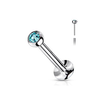 Šperky4U Labreta piercing do brady PUSH IN LB0018Q – Zboží Dáma