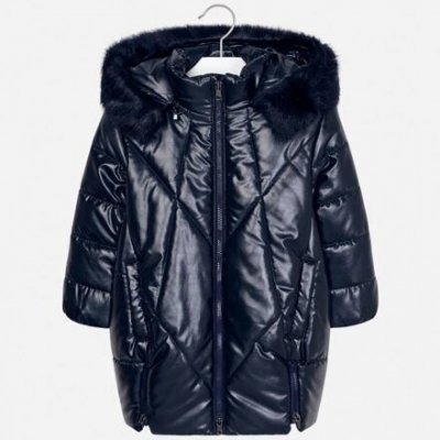 Mayoral 4417 dětský zimní kabát s kapucí – Zboží Mobilmania